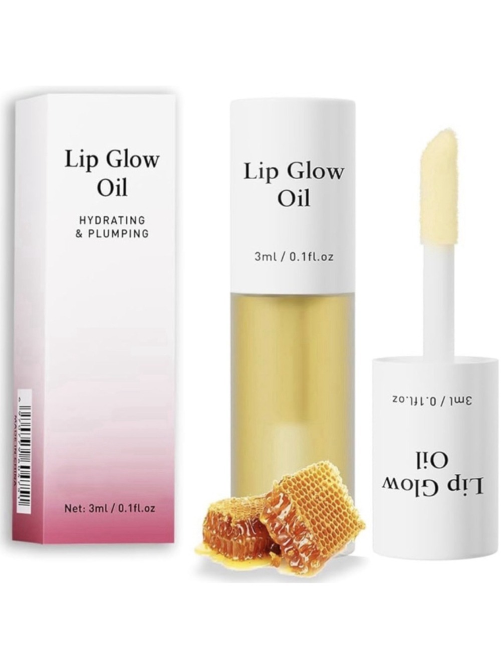 HelloKiss Lip Oil #05 Honey Hydrating Fruity Lip Glow Gloss NEW